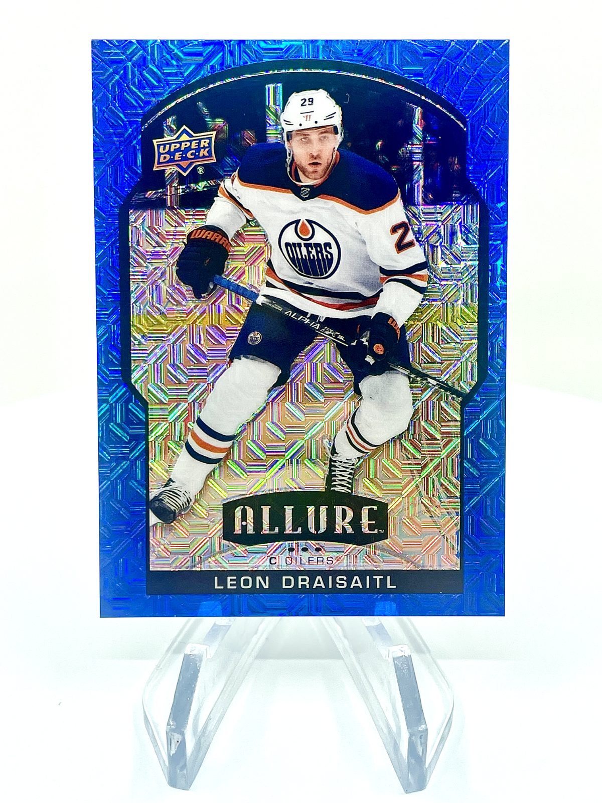 Leon Draisaitl 2020-21 Upper Deck #58 Allure Blue Line Parallel /35