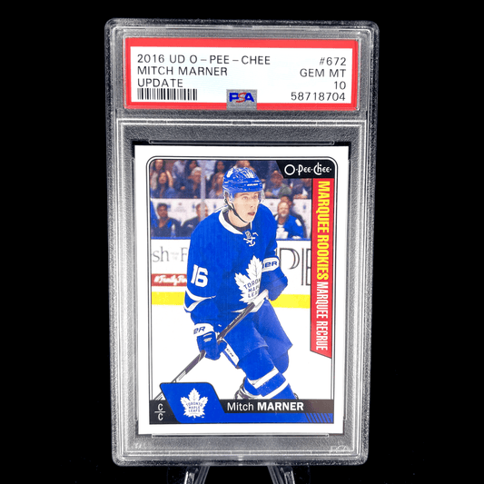 Mitch Marner 2016-17 Upper Deck OPC O-Pee-Chee Rookie #672 PSA 10 Gem Mint RC