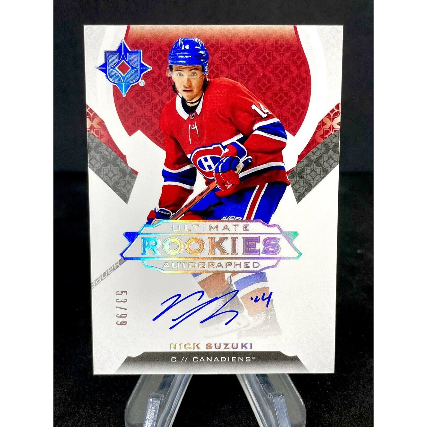 Nick Suzuki 2019-20 Upper Deck Ultimate Collection Rookie Auto 53/99