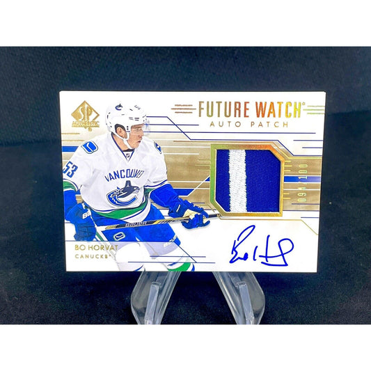 Bo Horvat 2014-15 Upper Deck SP Authentic Future Watch Rookie Auto Patch /100