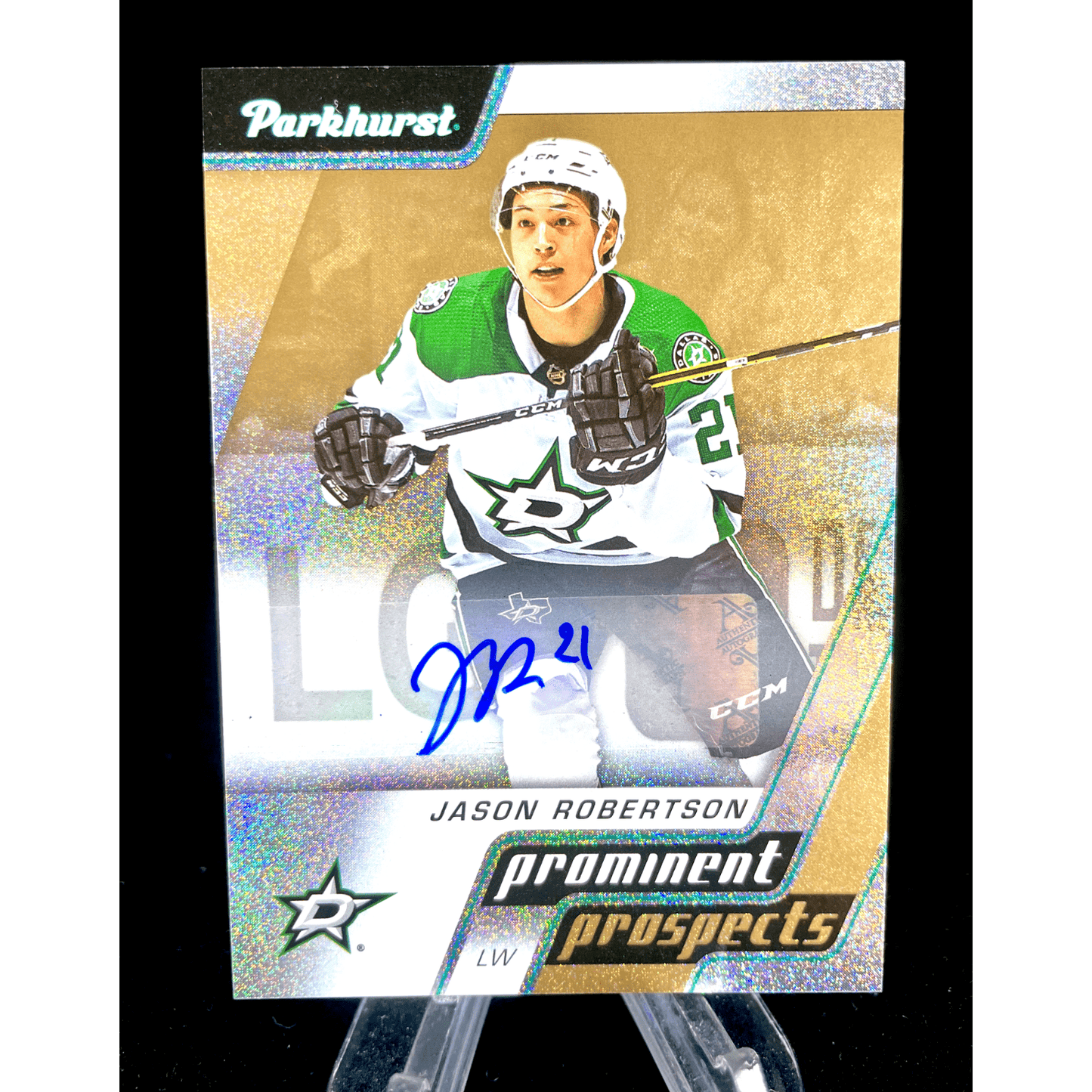 Jason Robertson 2020-21 Upper Deck Parkhurst Prominent Prospects Rookie Auto