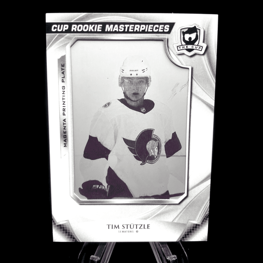 Tim Stutzle 2020-21 Upper Deck The Cup Rookie Masterpieces Printing Plate 1/1