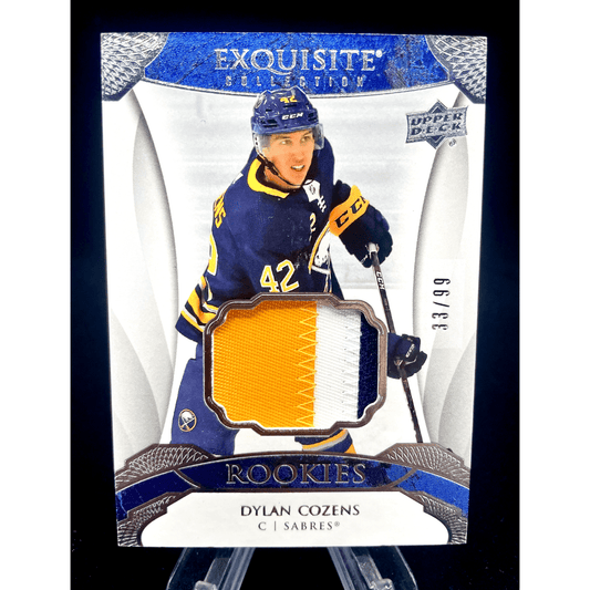 Dylan Cozens 2020-21 Upper Deck Exquisite Rookie Patch /99