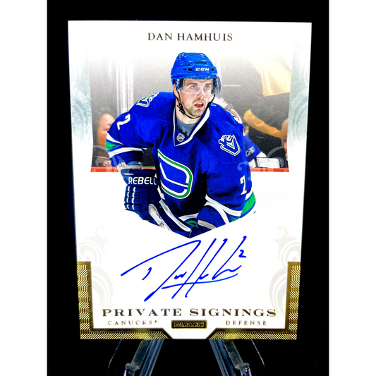 Dan Hamhuis 2011-12 Panini Private Signings Hard Signed Auto