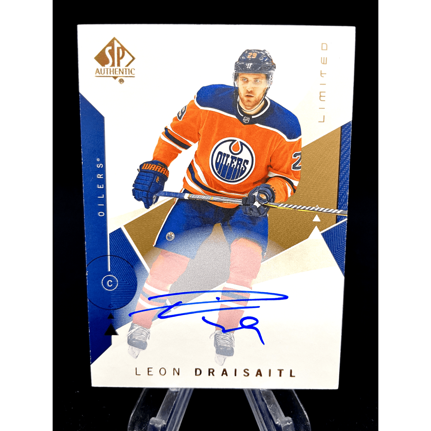 Leon Draisaitl 2018-19 SP Authentic Limited Gold Auto Hard Signed Autograph