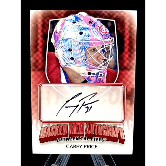 Carey Price Masked Men 2011-12 ITG Between the Pipes Auto Silver SP /5