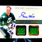 Gordie Howe 2013-14 Panini National Treasures Dual Game Used Jersey Auto Whalers