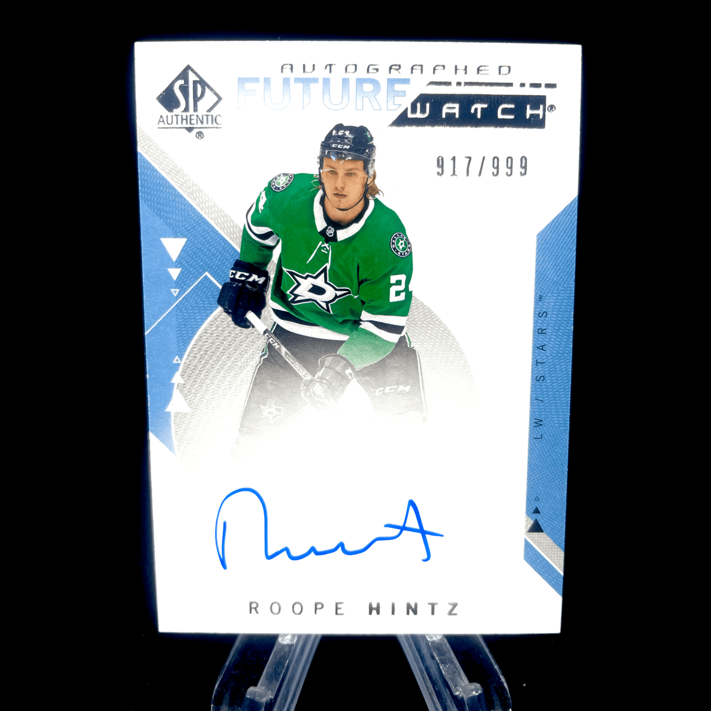 Roope Hintz 2018-19 Upper Deck SP Authentic Future Watch Rookie Auto /999