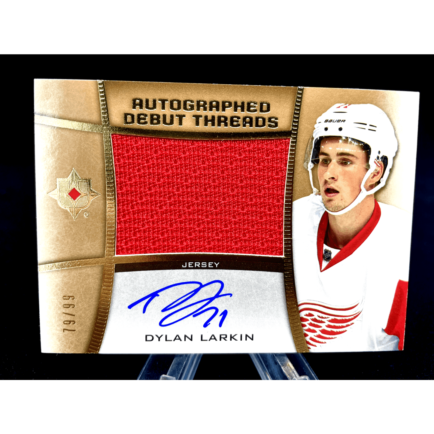 Dylan Larkin 2015-16 Ultimate Collection Debut Threads Rookie Jersey Auto /99