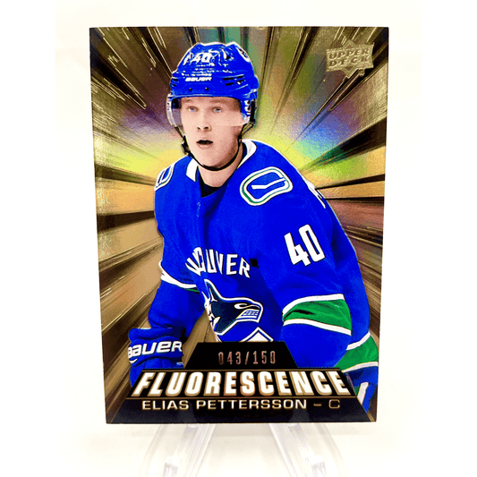 Elias Pettersson 2018-19 Upper Deck Fluorescence Rookie 043/150