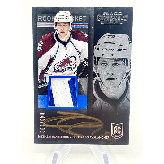 Nathan MacKinnon 2013-14 Panini Contenders Rookie Auto Patch /100